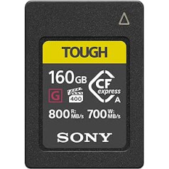 Sony CEA-G160T Compact Flash Express atmiņas karte 160GB A tipa 800MB/s Lasīšana 700MB/s Rakstīšana