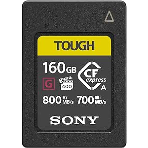 Sony CEA-G160T Compact Flash Express atmiņas karte 160GB A tipa 800MB/s Lasīšana 700MB/s Rakstīšana