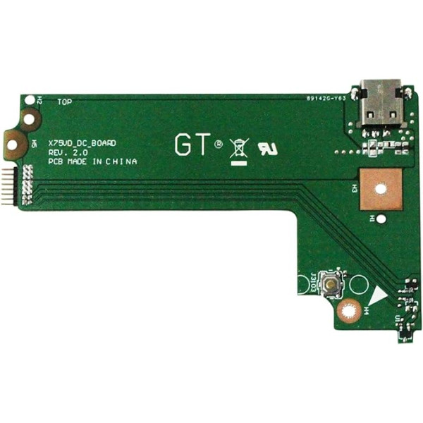 Gintai DC Jack Socket Board Barošanas slēdža savienotāja lādēšanas plate Asus X75A X75VD X75VB X75VC R704VC X75A-DH32 X75A-DS51 X75A-DH31 X75A-DB31 X75A-DB32 X75A-. DS31 X75A-XH51 F75A-WH31 R704A-RB31