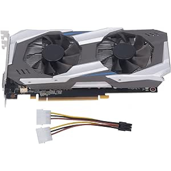 GTX 1060 6GB grafikas karte, DDR5 192 bitu PCI Express 3.0 16X PC spēļu grafikas karte ar diviem ventilatoriem galddatoram, atbalsta HDMI DP DVI porti, DirectX 12 (GTX1060 6