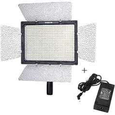 Yongnuo YN-600 600LED Studio video Licht Lampe Farbtemperatur Einstellbar für Canon Nikon DSLR videokamera + strāvas adapteris Fern