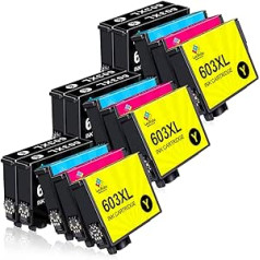 LeciRoba 603xl printeru kasetnes Epson printeru kasetnēm 603 un Epson 603xl multipack priekš Epson XP 3100 XP 3150 XP 2100 XP 2105 XP 4100 XP 4150 Workforce WF 2810 WF2850 (WF2850