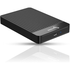 SUHSAI portatīvais ārējais cietais disks USB 3.1, 2,5 collu cietais disks kabatas izmēra dublējums/atmiņa, 1 TB HDD, plāns cietais disks, kas ir savietojams ar MacBook, personālo datoru, klēpjdatoru, galddatoru, Chromebook datoru (melns)