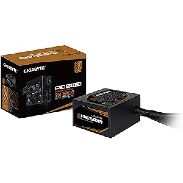 Gigabyte GP-650B barošanas avota barošanas bloks 650 W 20+4 kontaktu ATX ATX melns