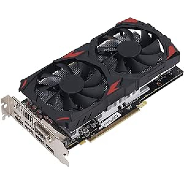 Bewinner RX 580 8GB GDDR5 Graphics Card, 256-bit 2048SP Graphics Card, 3X DisplayPort, HDMI, DVI, 16X PCI Express 3.0, DirectX 12 Gaming Graphics Card for Desktop Computer GPU