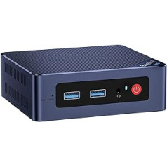 Beelink Mini dators, 12. paaudzes Intel Alder Lake-N100 procesors (līdz 3,40 GHz), MINI-S12 W11 Pro dators, 16 GB RAM 500 GB SSD biznesa galddators, Dual HDMI/WiFi 6/BT5.2/RJ45/WOL/Auto Power On