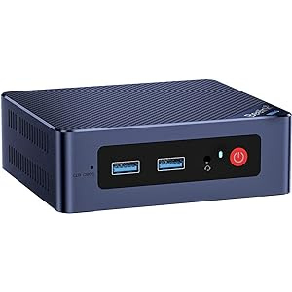 Beelink Mini dators, 12. paaudzes Intel Alder Lake-N100 procesors (līdz 3,40 GHz), MINI-S12 W11 Pro dators, 16 GB RAM 500 GB SSD biznesa galddators, Dual HDMI/WiFi 6/BT5.2/RJ45/WOL/Auto Power On