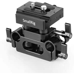 SMALLRIG 2272 universāla 15 mm sliežu sistēmas pamatplāksne ar 15 mm stieņa skavu un ātrās atbrīvošanas plāksni