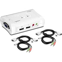 TRENDnet TK 209 K – KVM/audio switch – USB – 2 x KVM/audio – 1 local user – desktop