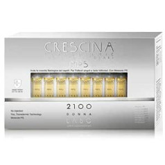 Crescina Labo Crescina, Transfermic MPS Isolale, фолликулярный препарат, RE-GROWTH 2100, против выпадения волос для женщин, 40 ампул