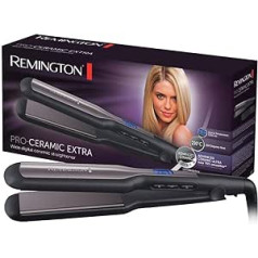 Remington Pro-Ceramic matu taisnotājs, īpaši garas, īpaši platas ieveidošanas plāksnes, melnas, S5525