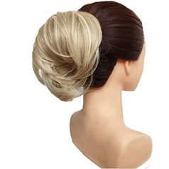 1 Pack Messy Bun Pieces Ponytail Hair Extensions, Synthetic Doughnut Bun with Elastic Band, Hair Bun for Women (Colour: 14H613)