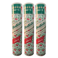 Batiste 3 x Batiste sausais šampūns - ķirsis - ideāls ātrs risinājums skaistiem matiem - 200 ml