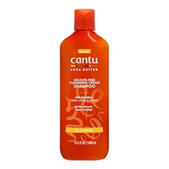 Cantu mitrinošs šampūns ar šī sviestu — sulfātu nesaturošs šampūns lokām un teksturētiem matiem — 1 iepakojums (1 x 400 ml)