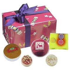 Bomb Cosmetics Crackerlackin' Handmade Wrapped Bath and Body Gift Pack, contains 5 pieces, 500g