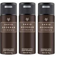 David Beckham Intimately Beckham dezodorants pretsviedru ķermeņa aerosols vīriešiem 150 ml Iepakojumā 3 x 150 ml