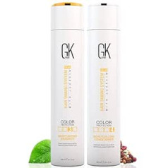 Gk Hair Global Keratin Moisturizing Shampoo and Conditioner Sets (10,1 Fl Oz/300ml) krāsotiem matiem - Ikdienas lietošanai Attīra no sausa līdz normālam bez sulfāta parabēna - visiem matu tipiem