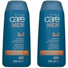 Generic Avon Care Men Essentials Active 3-in-1 šampūns kondicionieris un dušas želeja 200ml (400ml)