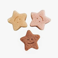 Badesternchen Organic Bath Sponges for Babies and Children in Star Shape Biodegradable and Vegan