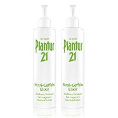 Plantur 21 Nutri Caffeine Elixir Plantur 21 Тоник для кожи головы для быстрого роста волос 200 мл Упаковка из 2 шт.