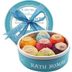 Aofmee bath bombs gift set, 7pcs bath bombs gifts for women, girlfriend, children, gift for mum, bath additive, bubble bath, bath additive, children, bath bomb for birthday, Christmas, Valentine's Day.