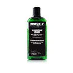 Brickell Men's Products Brickell vīriešu ikdienas stiprinošs šampūns - dabīgs un organisks šampūns vīriešiem - ar piparmētru un tējas koka eļļu pret niezi un sausu galvas ādu - bez sulfātiem un parabēniem - 237 ml - aromatizēts