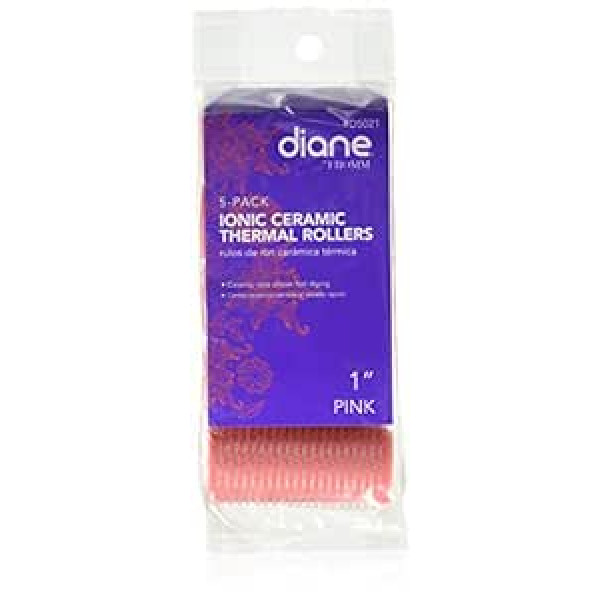 Diane Self-Grip Ionic Ceramic Rollers Pink 1