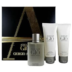 Giorgio Armani Armani Acqua Di Gio Pour Homme Perfume Gift Set, includes Acqua Di Gio Eau De Toilette Pour Homme 50 ml , Acqua Di Gio All Over Body Shampoo 75ml, Acqua Di Gio After Shave Balm 75ml.