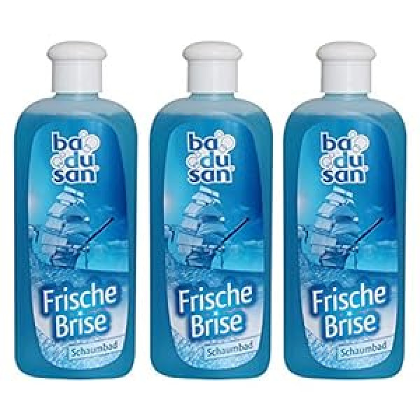 Badusan Добавка для ванн Пена для ванн Fresh Breeze 3 x 500 мл Упаковка из 3 шт.