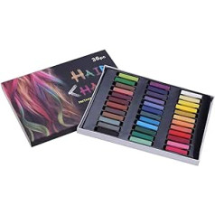 Shipenophy Pastel Kit, Permanent Hair Chalk, Non-Toxic, Temporary Hair Colour, Professional for Women (36 Colours)