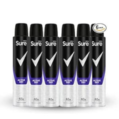 Sure Men Active Dry 48h pretsviedru dezodorants (6 x 250 ml) no Sure Men