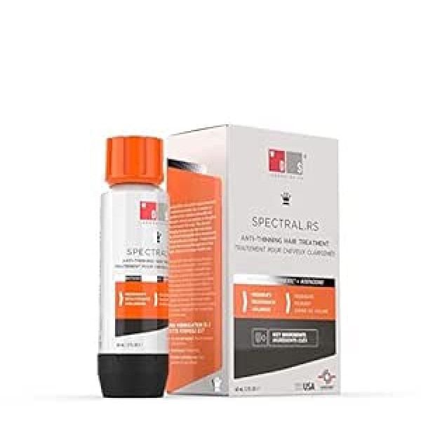 Ds Laboratories Spectral.RS līdzeklis pret retināšanu matiem – lokāla matu laka ar amineksilu, adenozīnu, šī sviestu, taurīnu, retinolu, biotinoiltripeptīdu-1 un trivara peptīdiem 60 ml