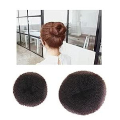 ‎Lurrose Lurrose Miss Hair Donut Bun šinjoni galvgaļiem Bun Maker bieziem matiem Bun Tīkla matu veidotājs Baleta bulciņa ar virtuļu sūkli veidotāju