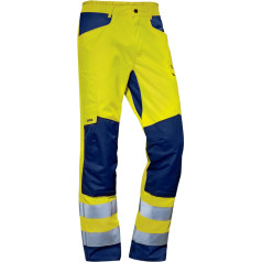 Uvex Suxxeed Construction — dzeltenas vīriešu darba bikses — Hi-Vis 52, brīdinājuma dzeltens, 52