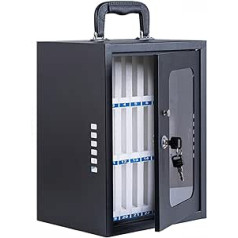 BAFAFA Zellschrank for Mobiltelefone, Organizer-Box, tragbarer Zellschrank, mit verschließbarem Griff Lagerung (krāsa: viena krāsa, izmērs: 24)