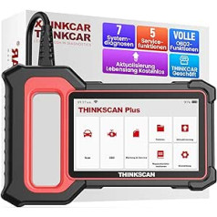 ThinkScan Plus S7 OBD2 Car Diagnostic Tool with AutoVIN, 2024 Car Reader with 5 Service Functions + 7 System Diagnostics (ABS+SRS+ECM+TCM+BCM+AC+IC) Lifetime Free