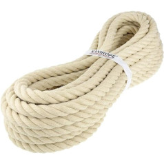 'Poly Hemp Rope, Poly Hemp Rope 40 mm 5 m, 4-Strand, Twisted, Grade A 
