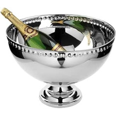 Fink - Punchbowl - Champagne Cooler - Bottle Cooler - Jupiter - Hammered - Stainless Steel - Diameter 43 - Height 30 cm