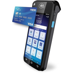 Nexi SmartPOS Mini ar Zero Canon, pārnēsājams un bezkontakta, pārnēsājams elektroniskais lasītājs maksājumiem ar bankomātu, kredītkarte, priekšapmaksa, Apple Pay un Google Pay