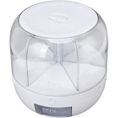 6 Compartment Rotating Grain Storage Box Rice Dispenser