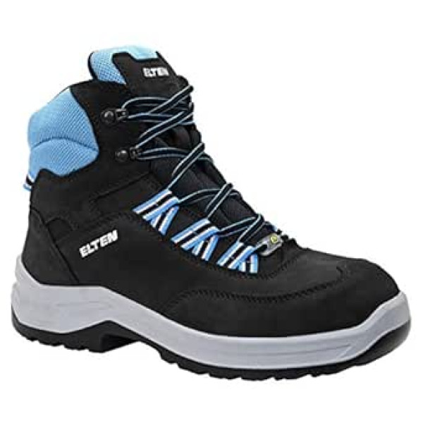 ELTEN Lotte Aqua Mid ESD S2 Women's Safety Shoes Sporty Lightweight Blue Steel Toe Cap Size 36