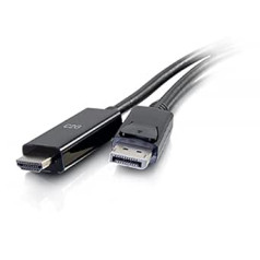 C2G 1,8 M DisplayPort–HDMI kabelis 4K melns