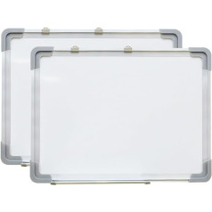 LOOQS Doppelseitiges magnetisches Whiteboard – Rahmen aus Aluminiumlegierung, für Schule, Zuhause, Büro, trocken abwischbare Tafel, 30 x 39,9 cm