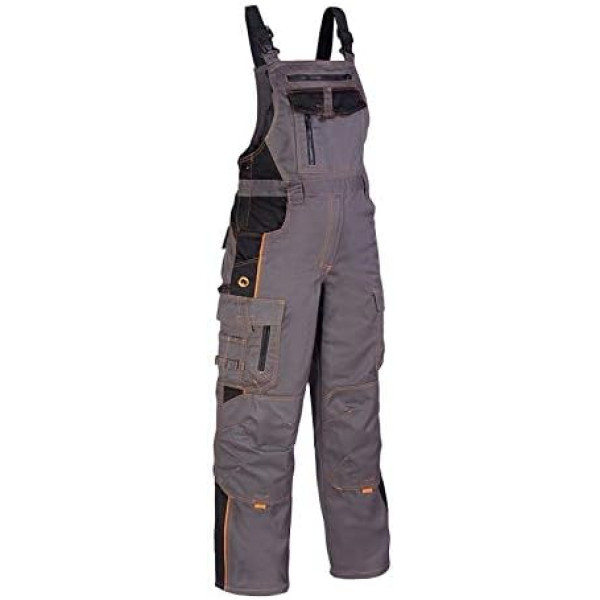 Ardo Work Dungarees drošības bikses pelēkas (VIS-LAT-GREY)