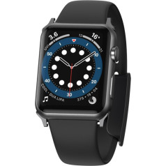 Siksnas rokassprādze Apple Watch 3/4/5/6/SE 38-40mm Slip-Thru Black