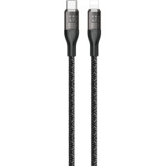 Dudao iPhone USB-C — кабель быстрой зарядки Lightning 30 Вт, 1 м, серый