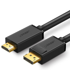 Adaptera kabelis no DisplayPort uz HDMI 4K 30Hz 32 AWG 1,5 m melns