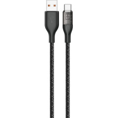 Dudao Ātrās uzlādes kabelis USB - USB-C 120W 1m pelēks