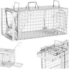 Dzīvu slazdu slazds žurku slazds cauna vienpusējs spraudnis 800x340x340 mm KOMPLEKTS