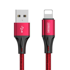 Pīts kabelis iPhone USB — Lightning 3A 1,5 m sarkans